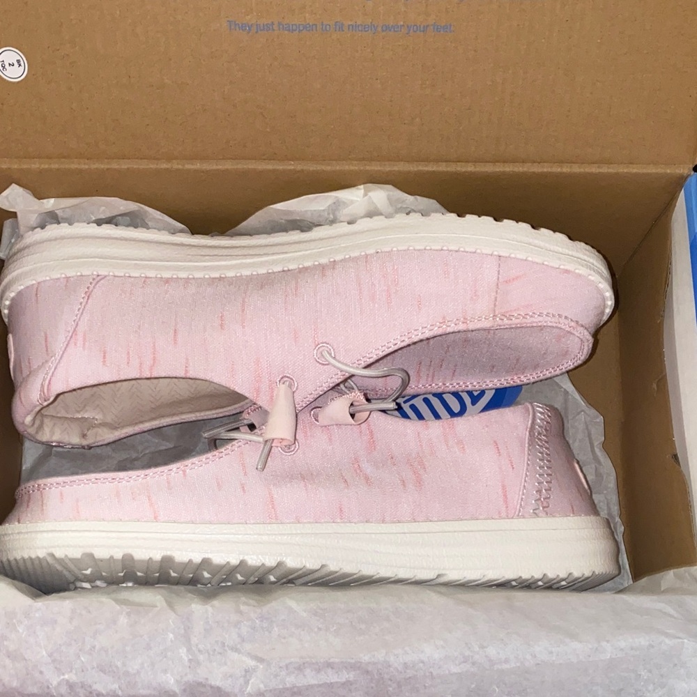 Bubblegum Pink Hey Dude Sneakers Women Wendy Heathers Stretch